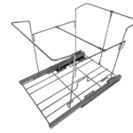 SiYi America - 35/50QT Double Waste Container Wire Pull Out Frame and Bins