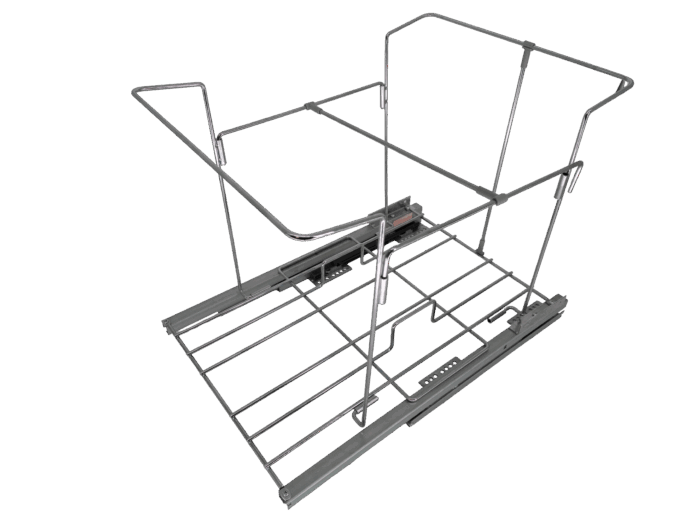 SiYi America - 35/50QT Double Waste Container Wire Pull Out Frame and Bins