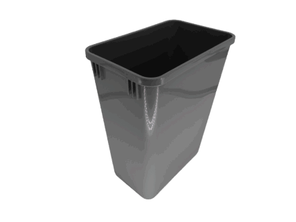 SiYi America - 35QT Gray Waste Container